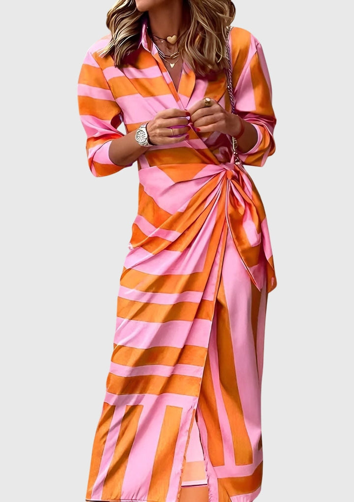 Everly™ | Elegant Printed Wrap Dress