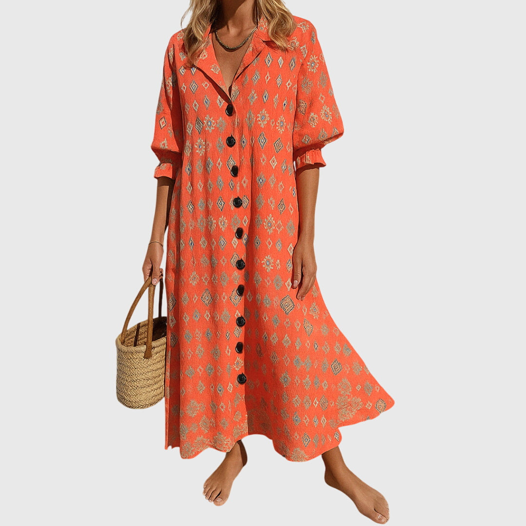 Jasmine™ | Elegant Slimming Midi Dress