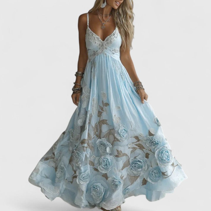 Marizandra | Elegant Green Evening Gown