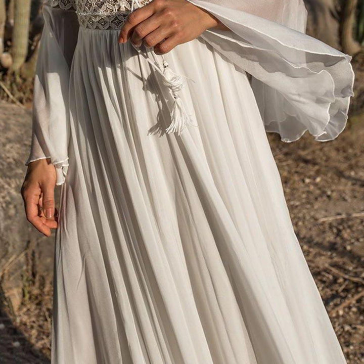 Madison | Lace White Maxi Dress
