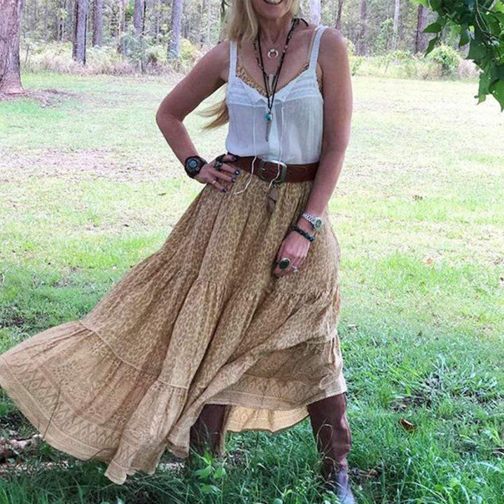 Olivia | Boho Hippie Maxi Skirt
