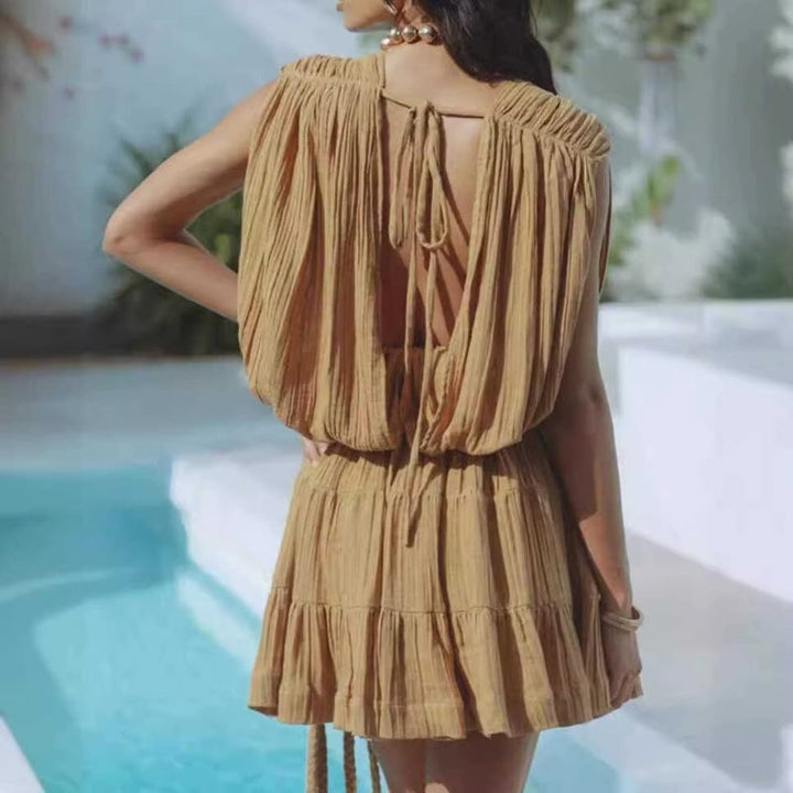 Olivia | Boho White Mini Dress