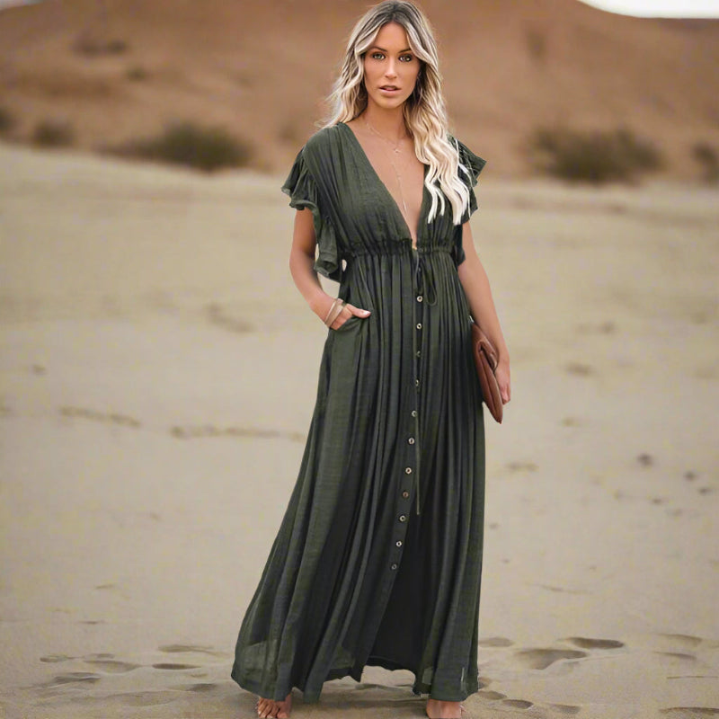 Abigail | Boho White Cover-Up Dress