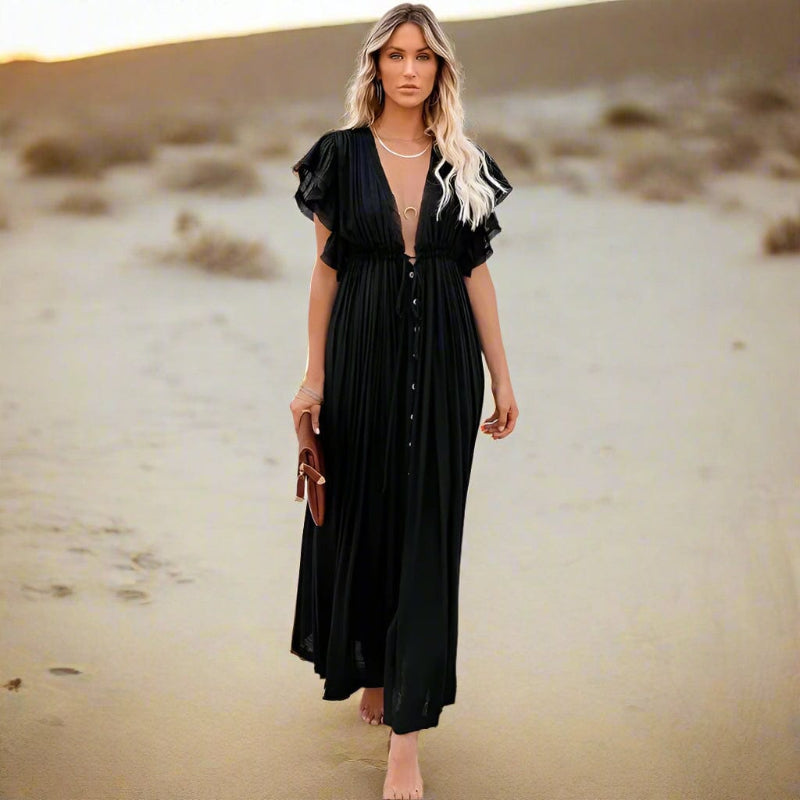 Abigail | Boho White Cover-Up Dress