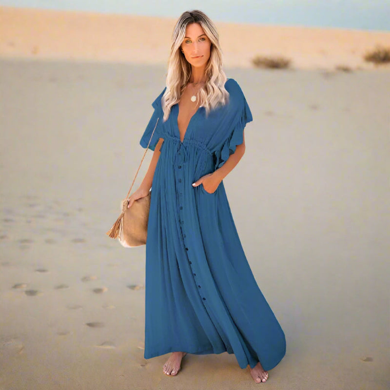 Abigail | Boho White Cover-Up Dress
