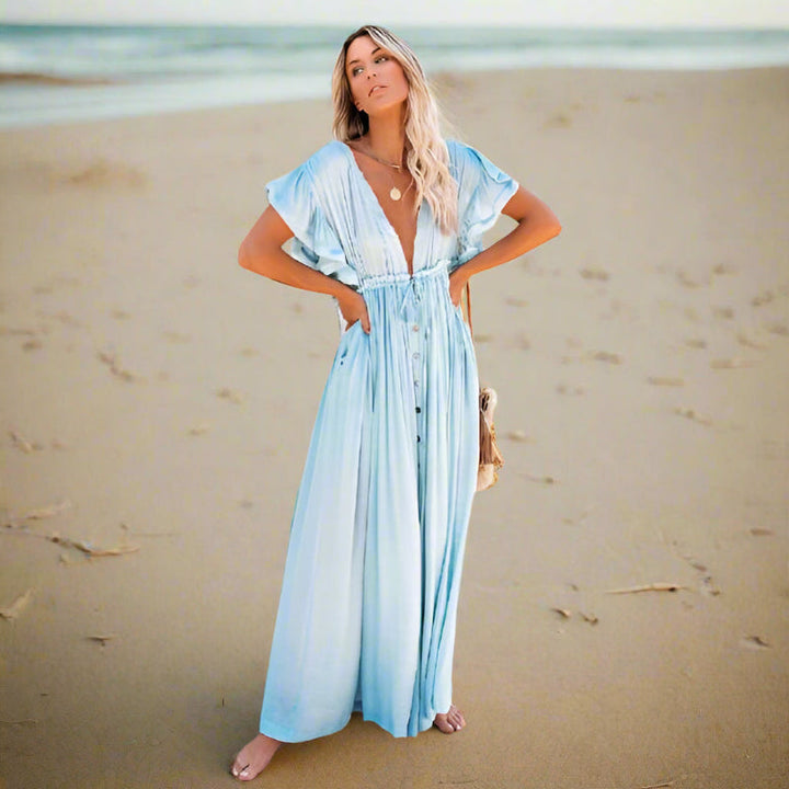 Abigail | Boho White Cover-Up Dress