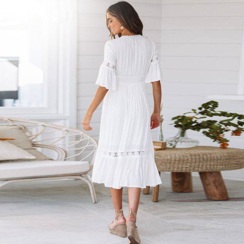 Lucy | Boho White Dress