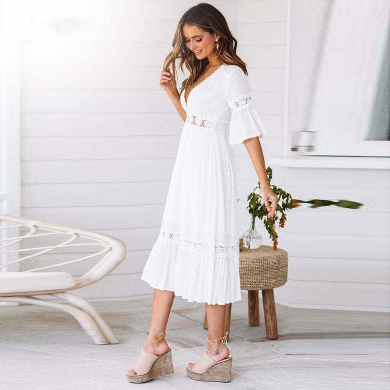 Lucy | Boho White Dress