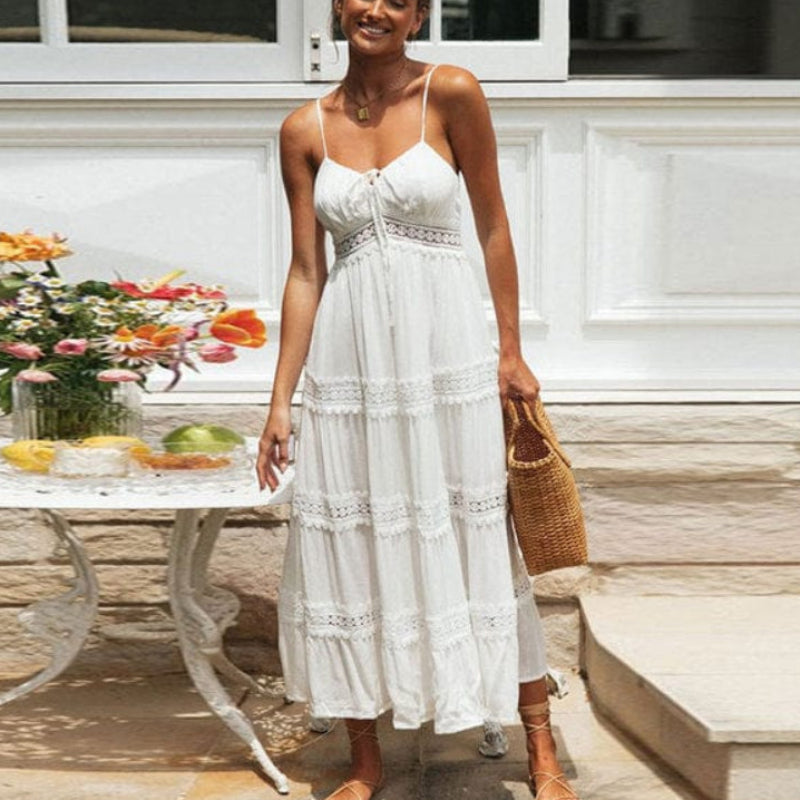 Charlotte | Strap White Summer Dress