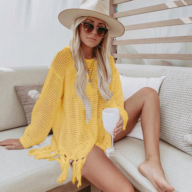Scarlett | Crochet White Cover-Up Dress
