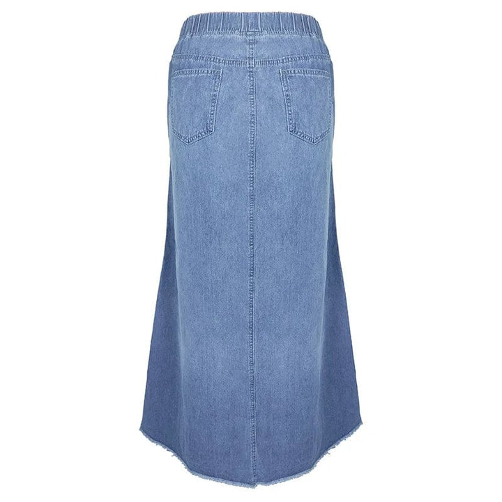 Brooklyn | Bohemian Denim Maxi Skirt