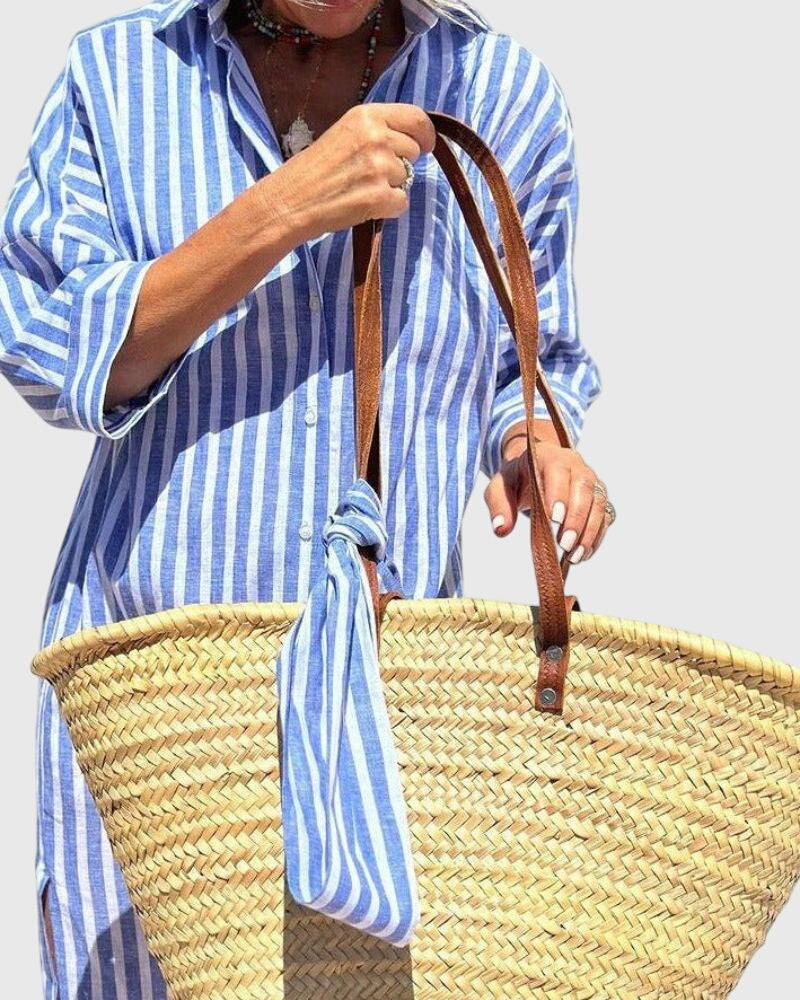 Ellen™ | Classic Striped Midi Dress