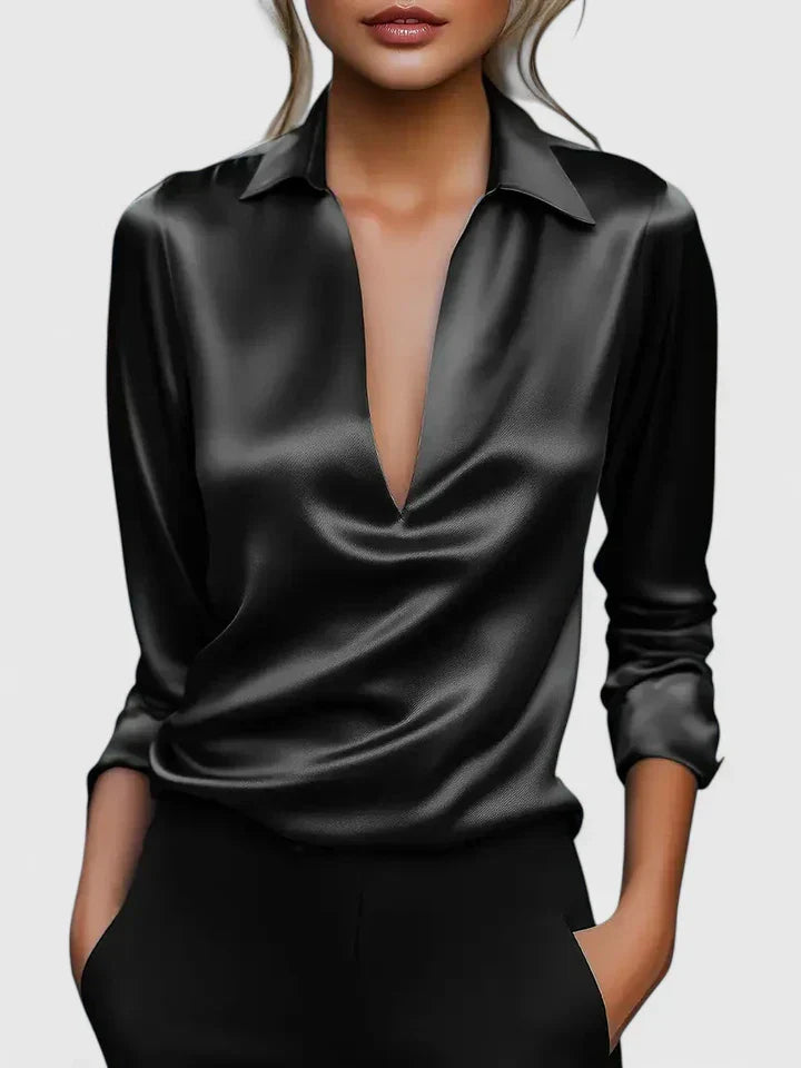 Calvina | Sophisticated Chiffon Blouse