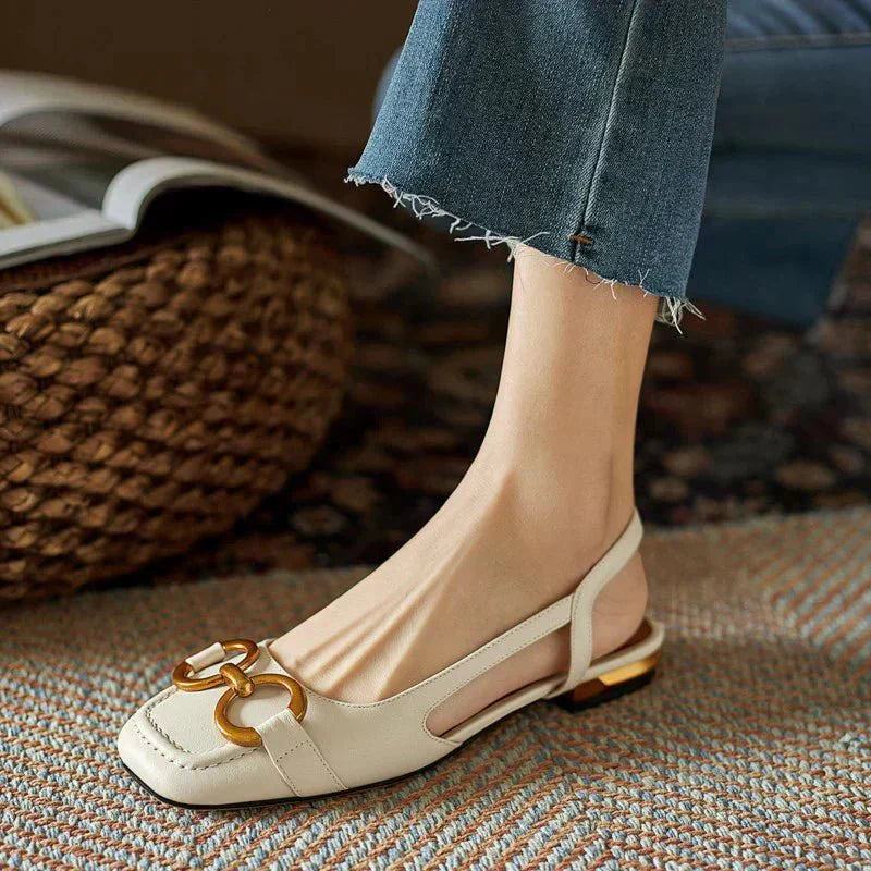 CAMILA™ - ORTHOPEDIC LEATHER BUCKLE SANDALS