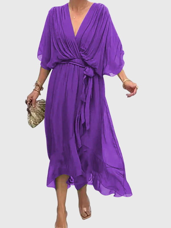 Bethany | Elegant Pleated Midi Dress