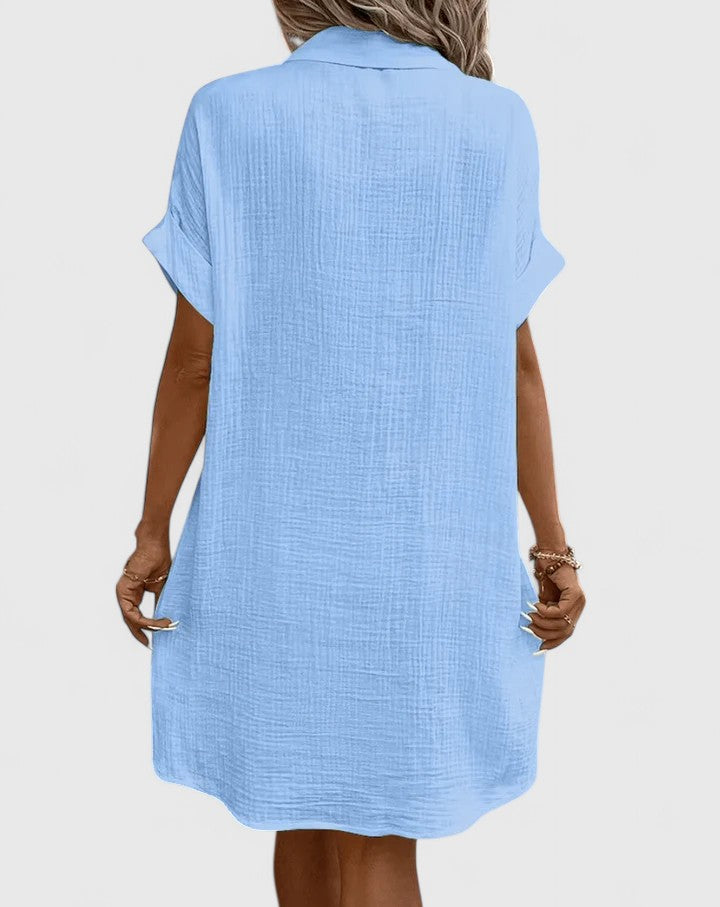 Gianeleza™ | Sophisticated Pleated Midi Dress