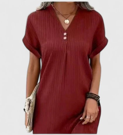 Massie | Elegant Draped Midi Dress