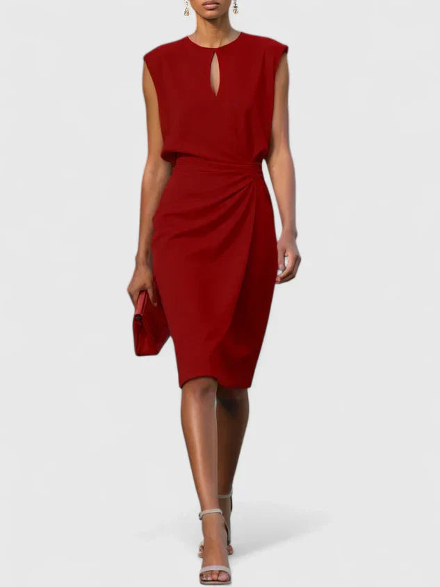 Lisandrah | Sophisticated Office Midi Dress