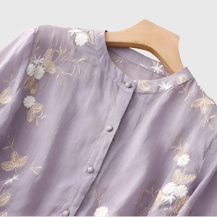 Nellie™ | Embroidered Floral Blouse
