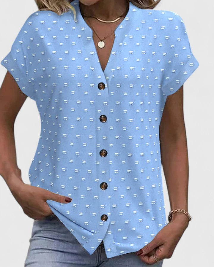 Miles | Relaxed V-Neck Knit Shirt