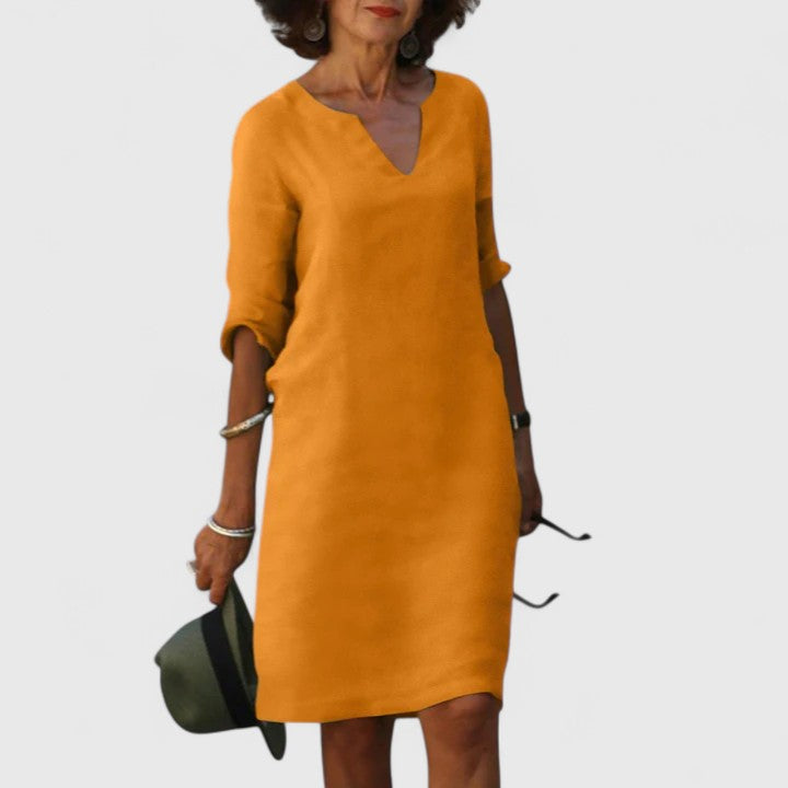 Taylor | Relaxed V-Neck Casual Dress