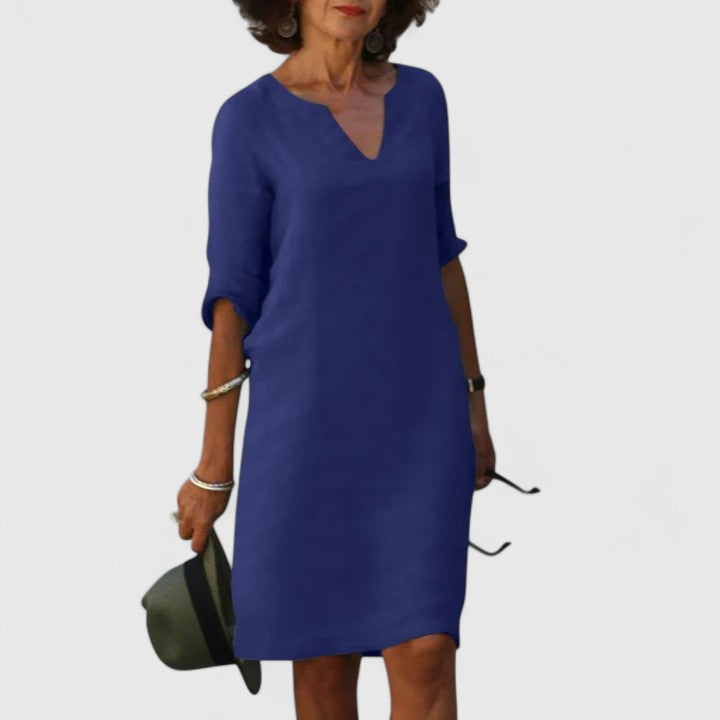 Taylor | Relaxed V-Neck Casual Dress