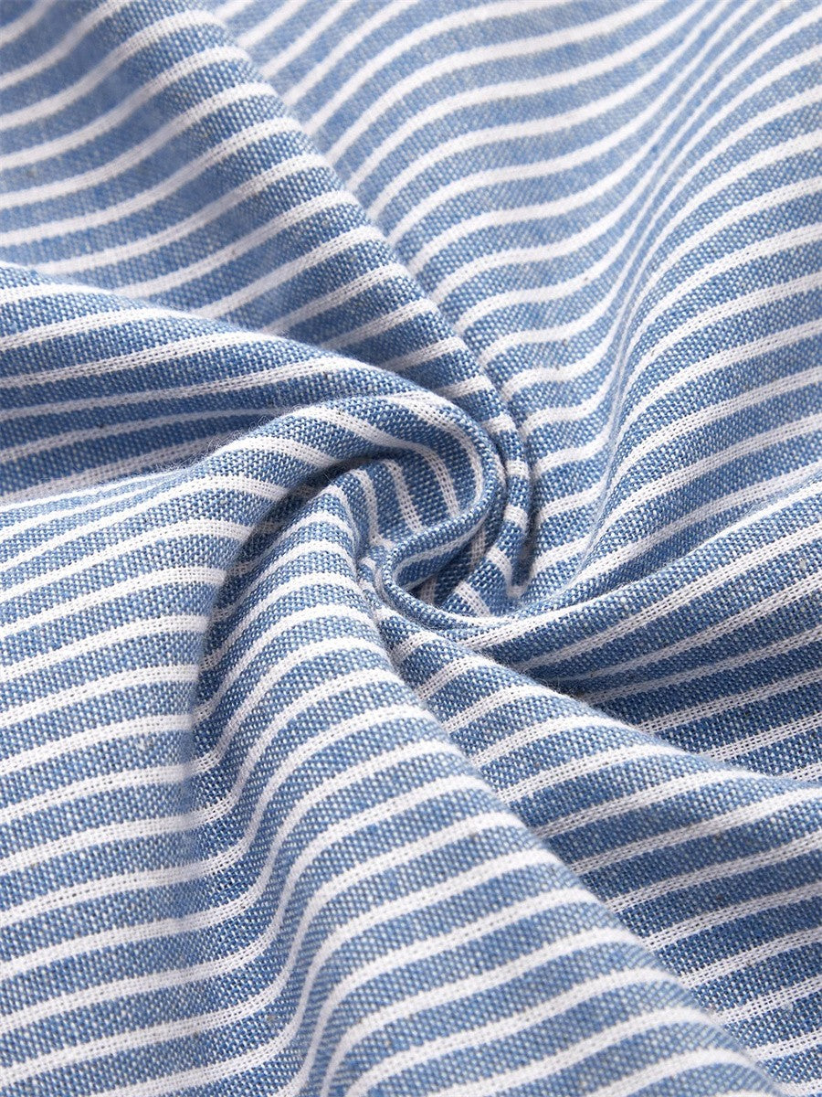 Wanda™ | Classic Striped Midi Dress