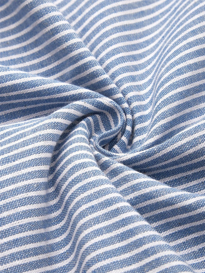 Wanda™ | Classic Striped Midi Dress