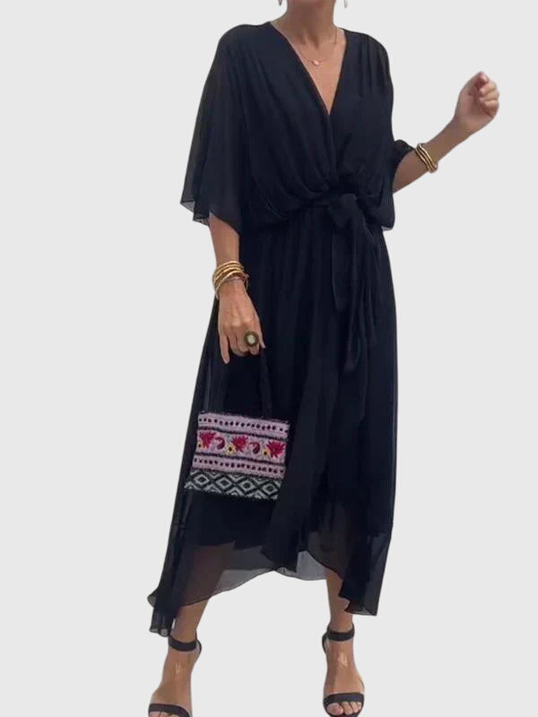 Bethany | Elegant Pleated Midi Dress