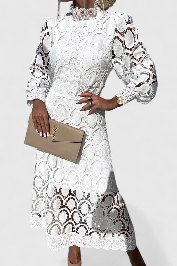 Kryzandra | Elegant Evening Midi Dress