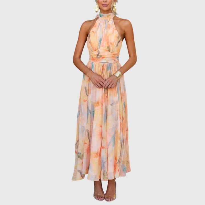 Halter™ | Elegant Halter Neck Maxi Dress