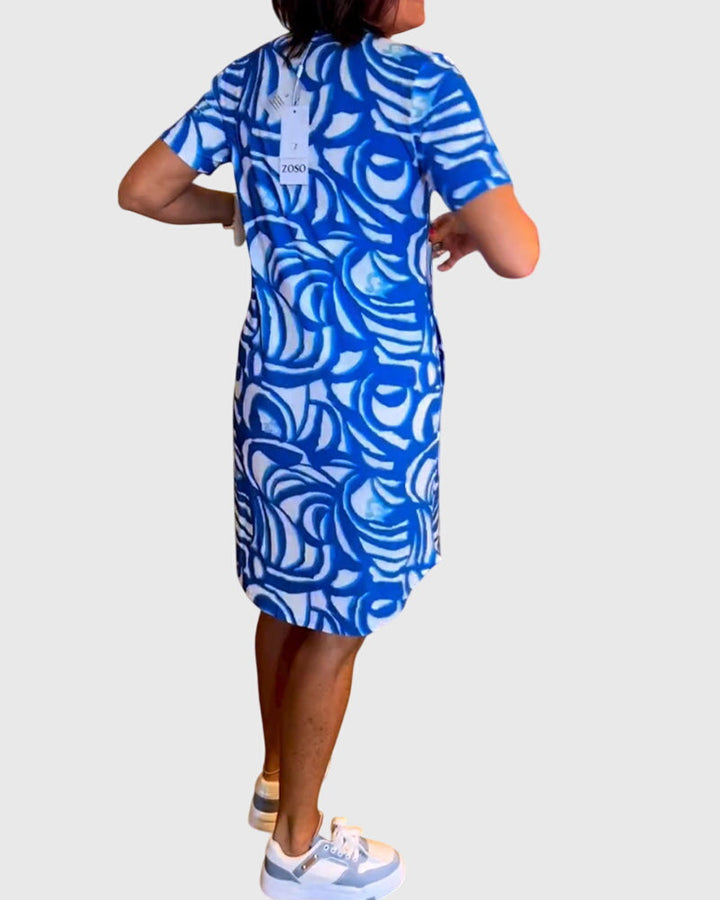 Elle™ | Flattering Printed Midi Dress