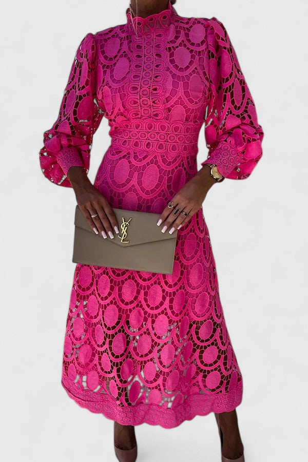 Kryzandra | Elegant Evening Midi Dress