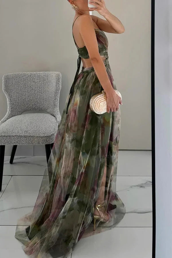 Gabrielle | Layered Maxi Wedding Guest Dress