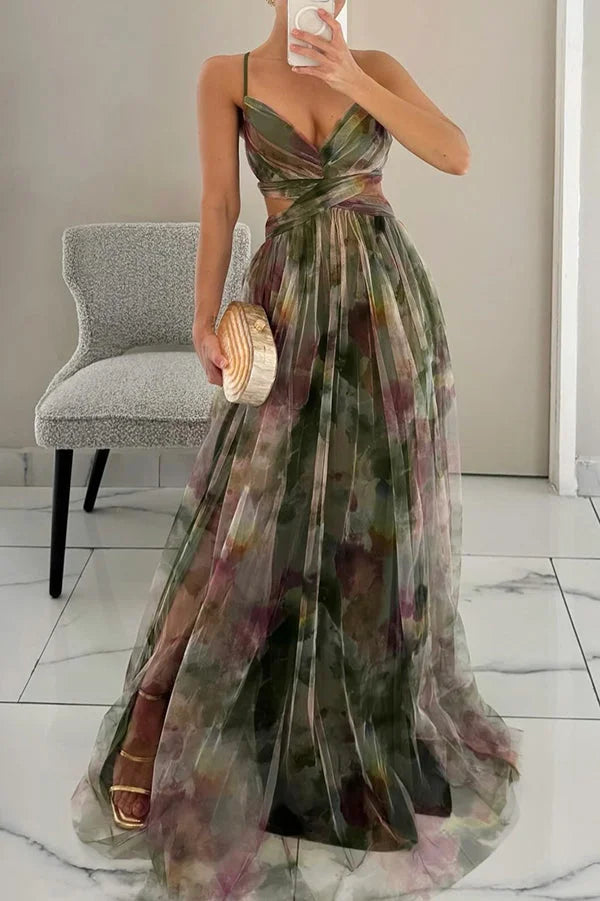 Gabrielle | Layered Maxi Wedding Guest Dress