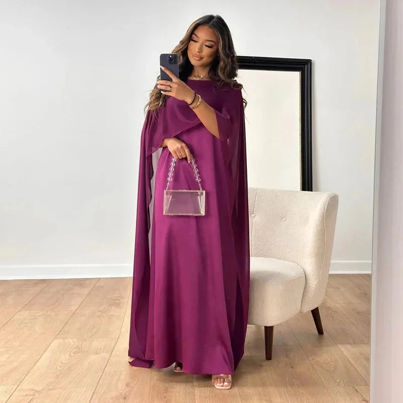 Clementine | Cape Maxi Wedding Guest Dress