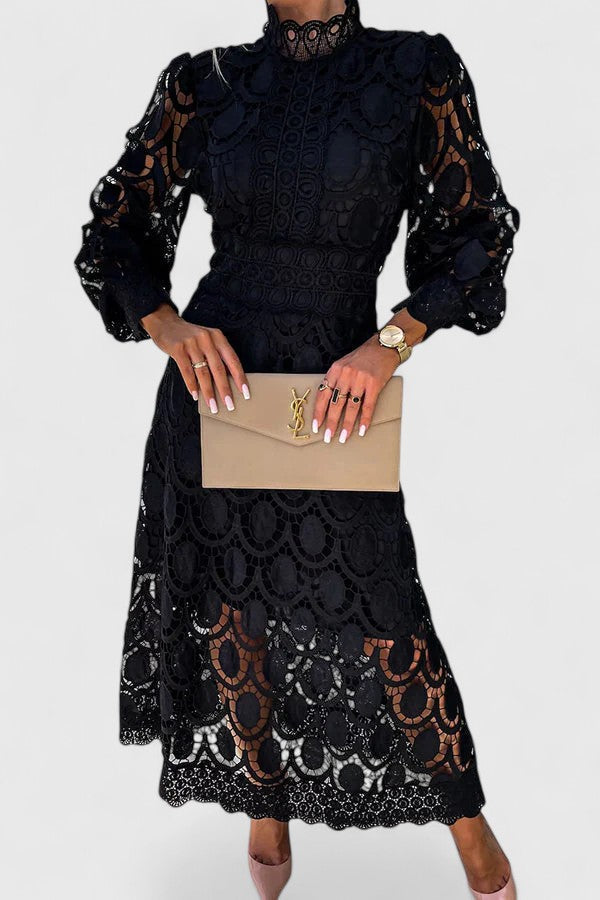 Kryzandra | Elegant Evening Midi Dress