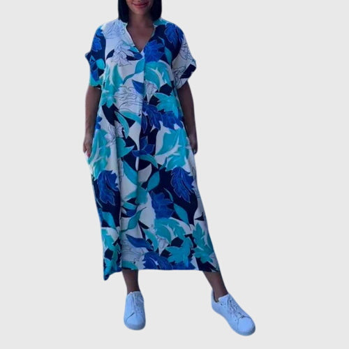 Ashley | Elegant Floral Print Summer Dress