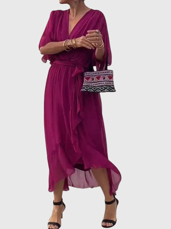 Bethany | Elegant Pleated Midi Dress