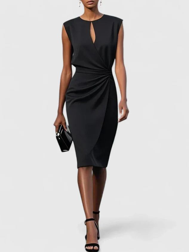 Lisandrah | Sophisticated Office Midi Dress