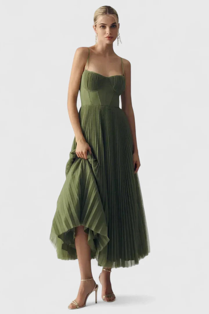 Hylyana | Elegant Long Sleeve Midi Dress