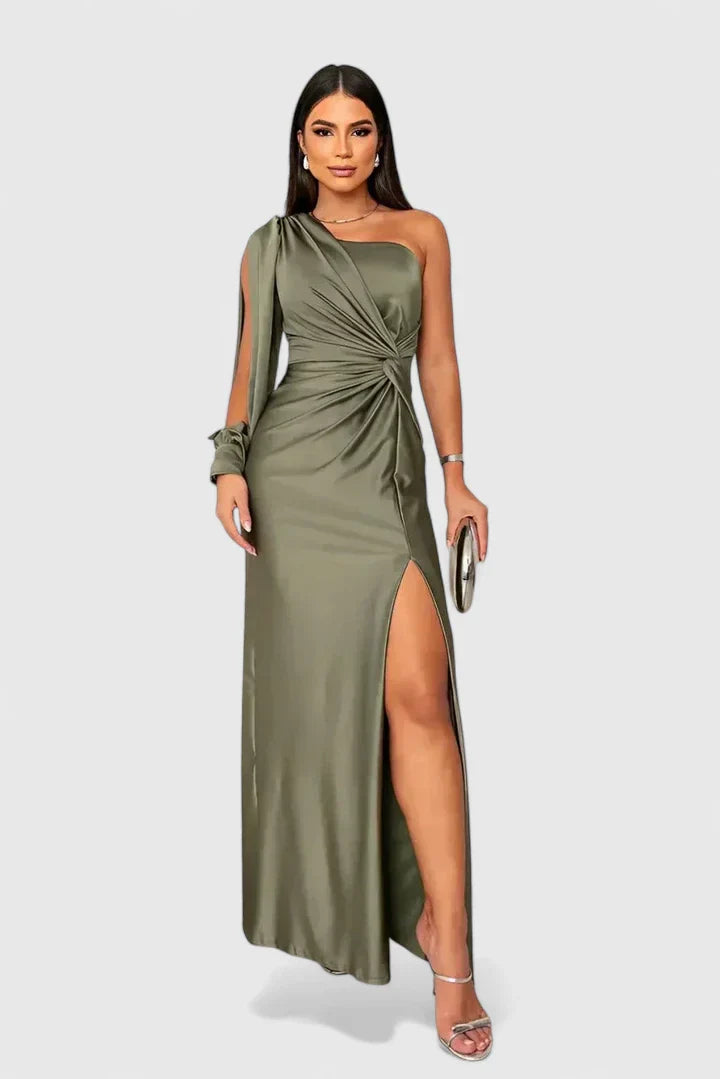 Saryxiah | Elegant Pleated Maxi Dress