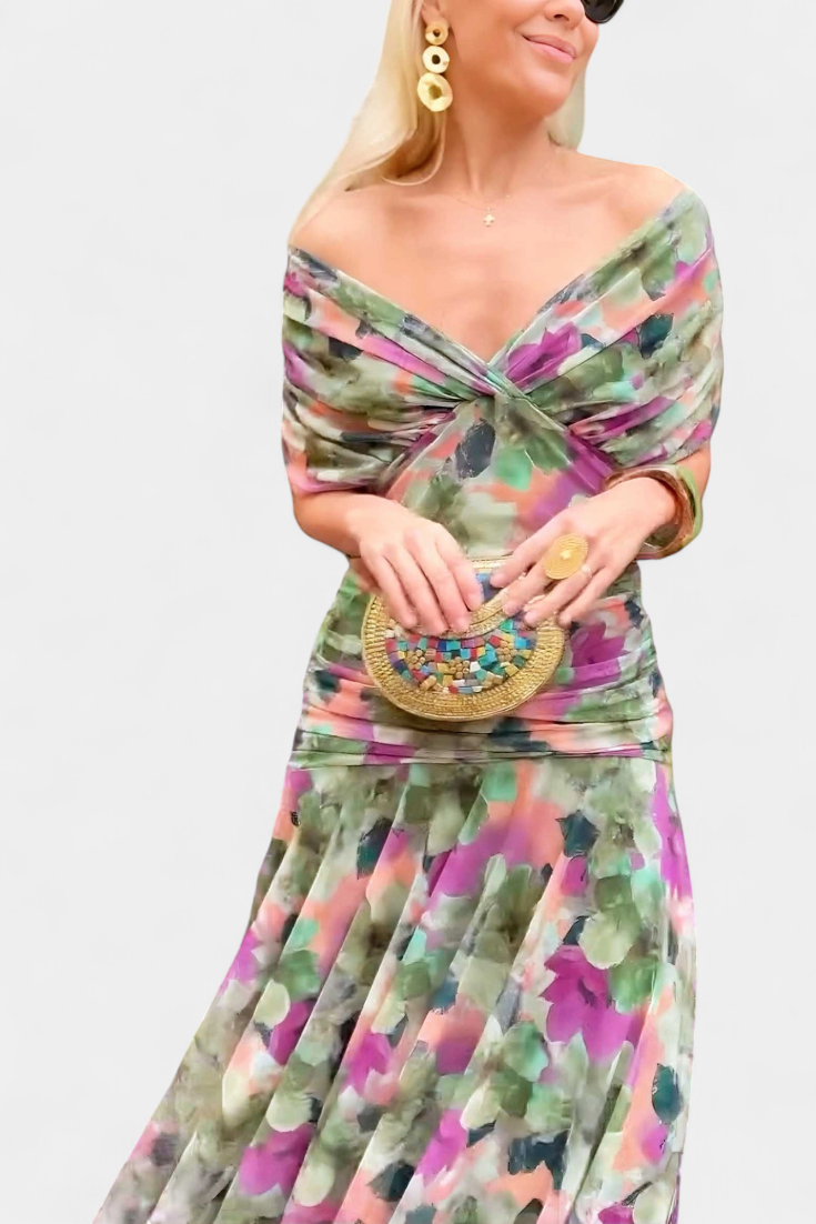 Eryzziah | Elegant Off-Shoulder Evening Dress