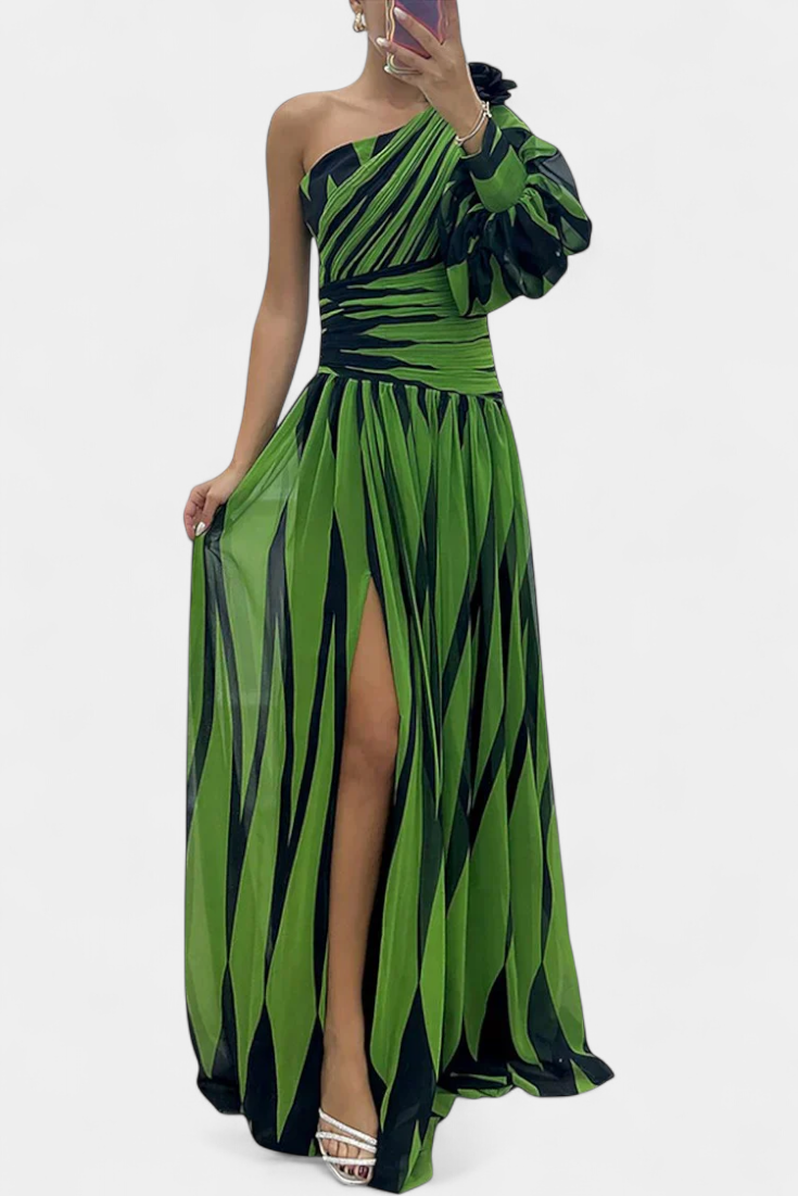 Aubryzah | Sophisticated Flowing Maxi Dress