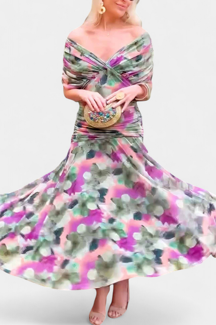 Eryzziah | Elegant Off-Shoulder Evening Dress