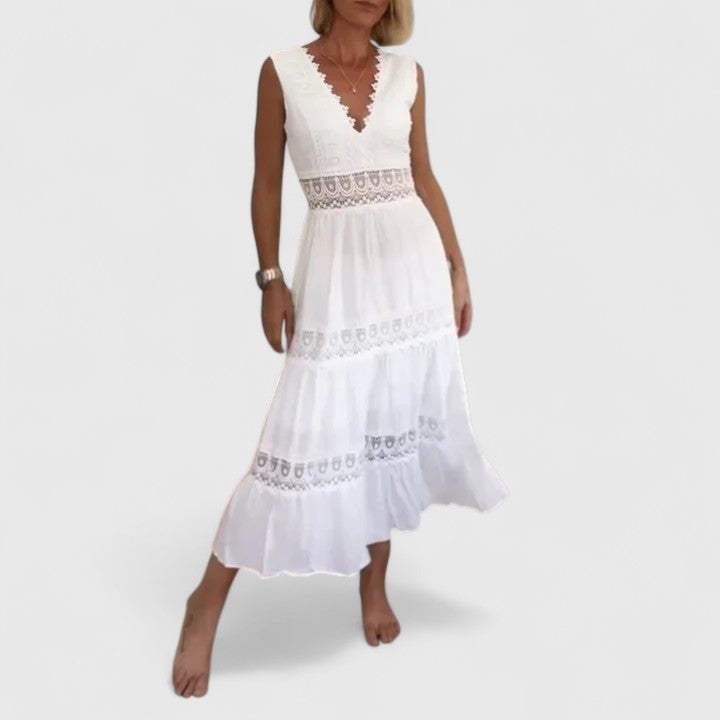 Alena | Elegant Slim Fit Midi Dress
