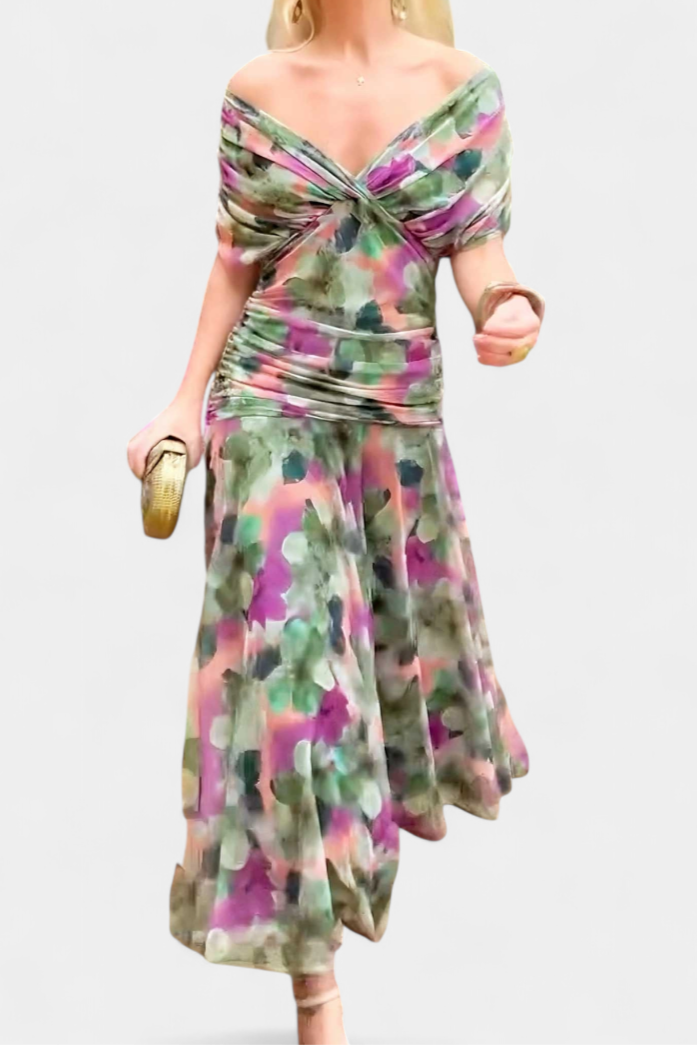 Eryzziah | Elegant Off-Shoulder Evening Dress