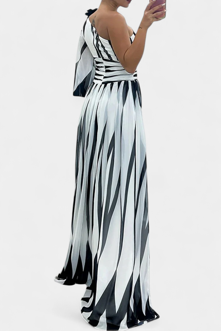 Aubryzah | Sophisticated Flowing Maxi Dress