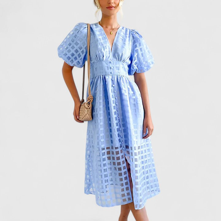 Elanqi | Elegant Tailored Midi Dress