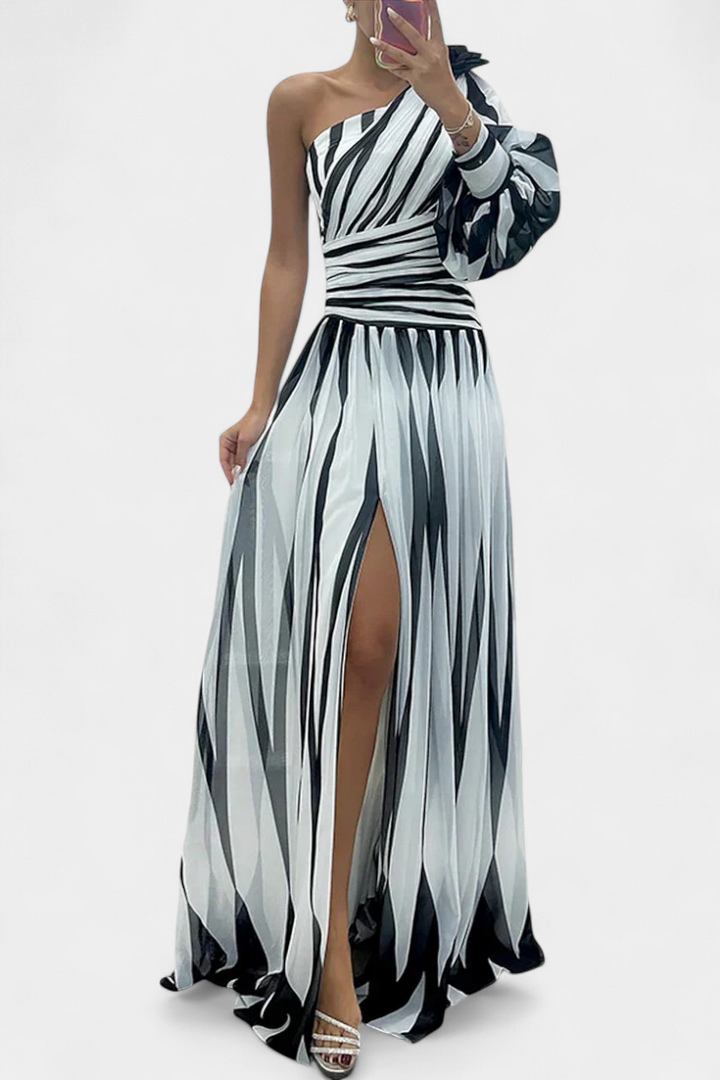 Aubryzah | Sophisticated Flowing Maxi Dress